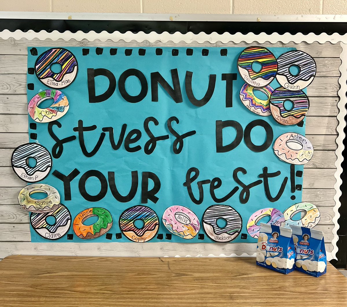 Thank you <a href="/rockets150/">Claire</a> for loving on my kids and encouraging them during the EOGs! They absolutely loved the notes and treats from you and your Ss! #BrighterTogether #3rdGrade #EOG <a href="/MCPSsandcastle/">MCPS</a>