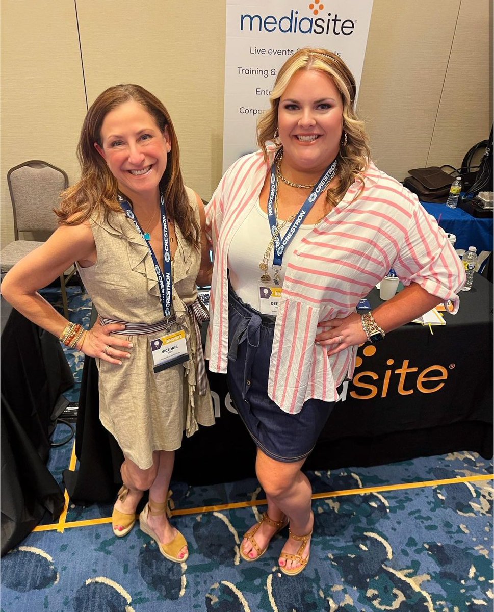 Mediasite's tweet photo. Good to be back! Great time seeing everyone at @FordAudioVideo Technology Showcase 2022. #InnovateAV
National Channel Director, Victoria Dade was hand to talk about video technology solutions.
#Mediasite #VidableAI https://t.co/GnVPOJ7th7