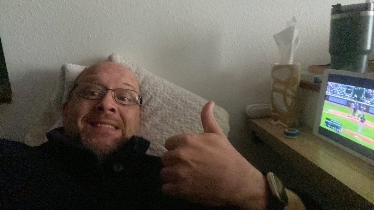 Laid up with Covid, grateful for a day game on MLB tv! #whereiroot