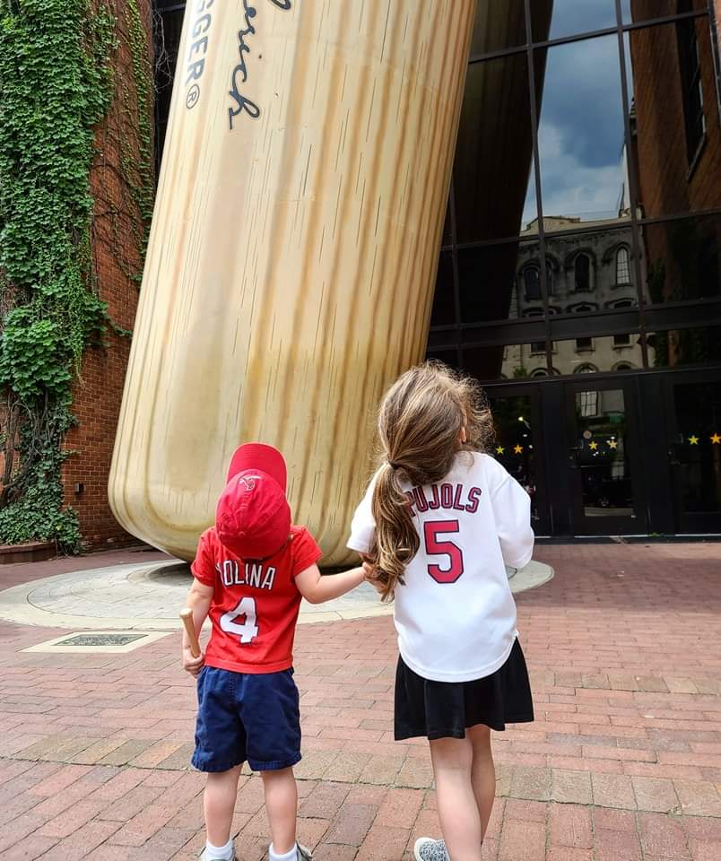 brdahlhaus's tweet photo. Can't wait to take these 2 to their first @Cardinals game in August to see @PujolsFive and @Yadimolina04! #STLCards https://t.co/UGDiIBsXgq