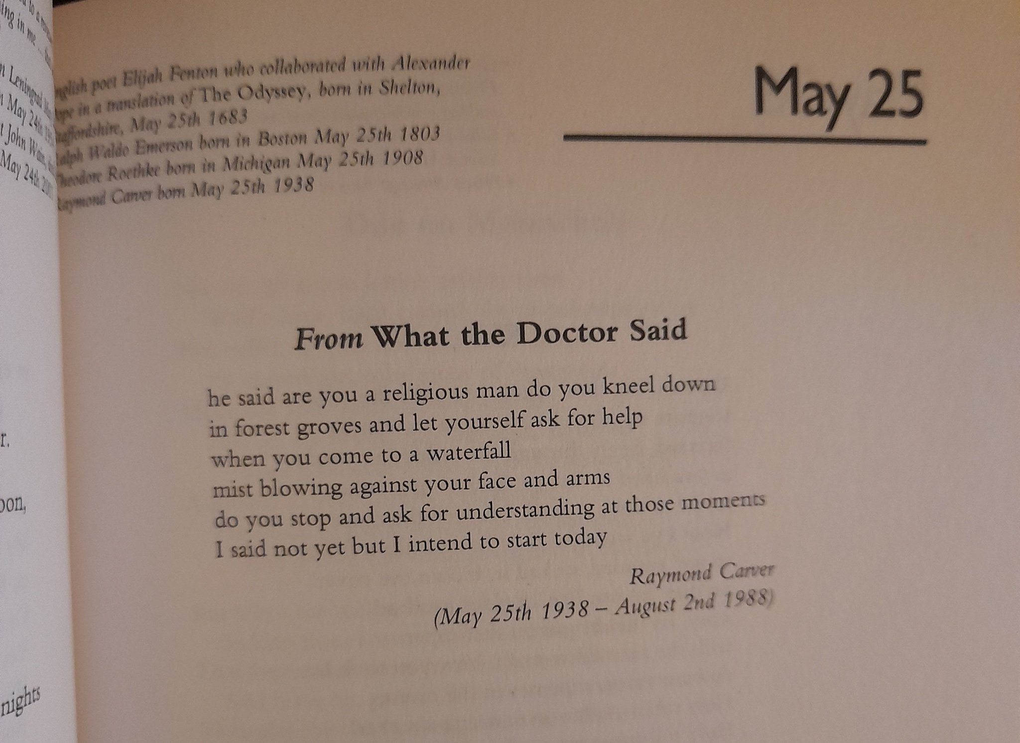 Happy Birthday Raymond Carver 
