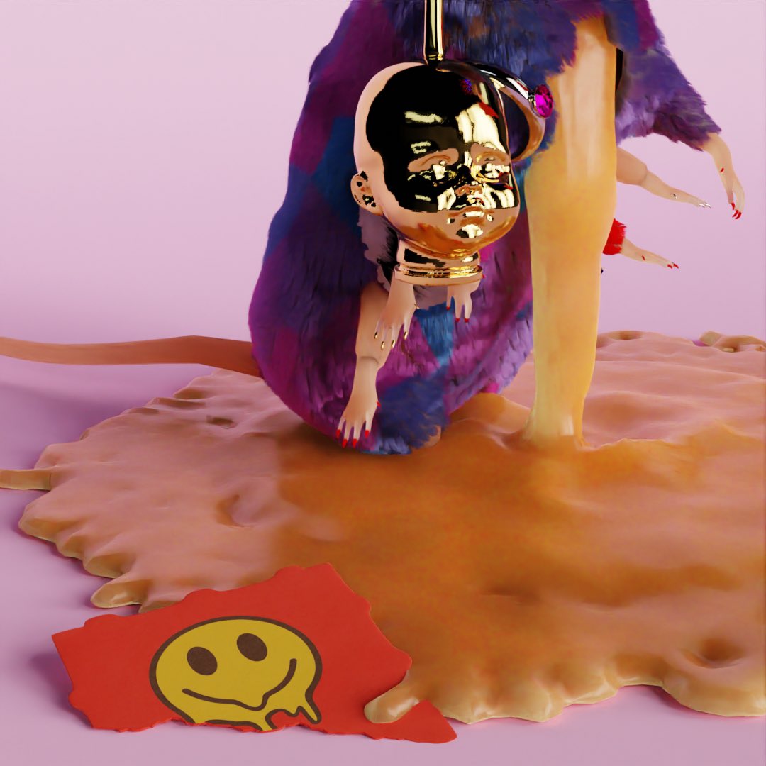 RATASS_NFT's tweet photo. Took a bite of some funky 🧀 … got me 🫠

This is our @chimerapillars derivative piece… 

#ChimeraArt 

Follow and share the 🐀 fam https://t.co/44SiaZgK7X
