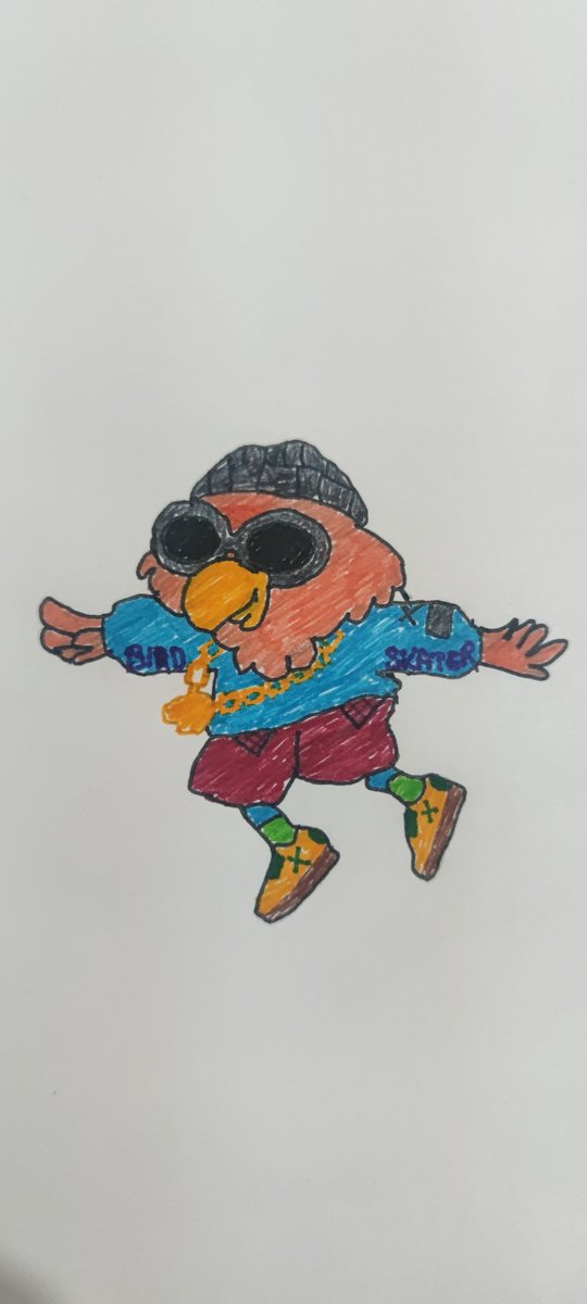 PlayboyBitcicom's tweet photo. This is my 2nd fan art. I hope you will like it
@SkaterBirdsNFT 
@Xi_web3 
@BYMEoriginal 
#SkaterBirds https://t.co/EcB3V6jUTV