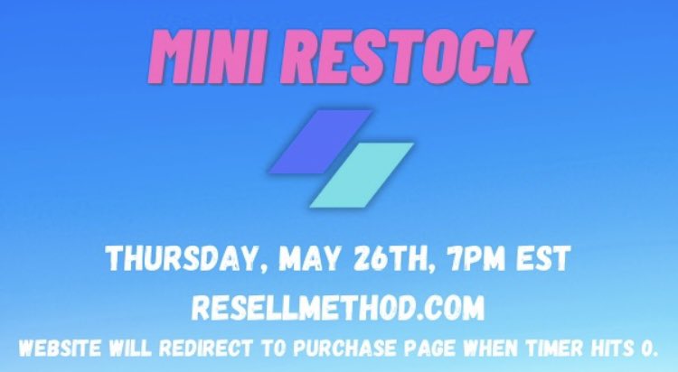 Mini restock happens tomorrow, 5/26 @ 7pm EST on resellmethod.com

👇Scroll to see our insane FREE Amazon giftcard loop success, easily stacking thousands of $$$ in FREE gift cards.

🍀 1x RT/like gets a free month. Must be following.