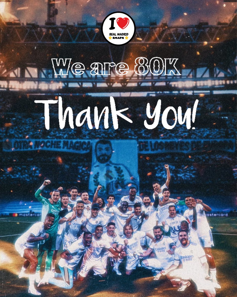 rmapn_'s tweet photo. WE ARE 8️⃣0️⃣K on Instagram! 🤍🫶
#HalaMadrid #RMAPN https://t.co/FJCyhbk02z