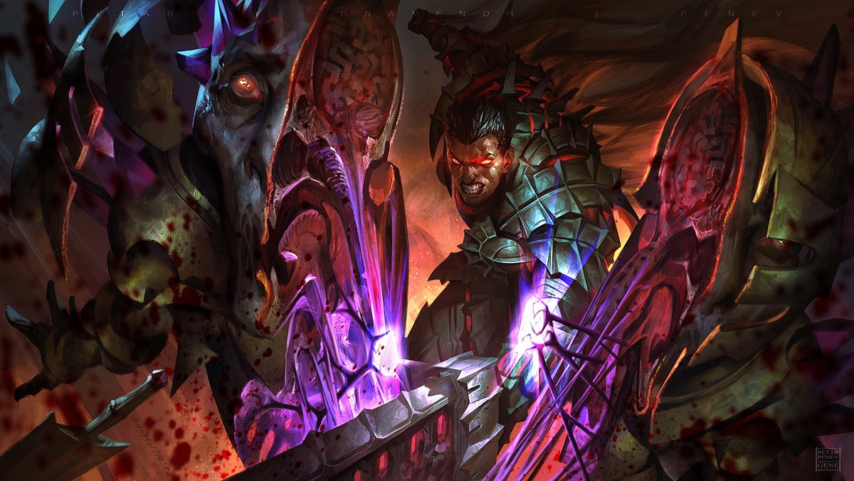 DNAvenomART's tweet photo. Another illustration commissioned by Gene Bonsanti. This one is a bit Bloodier than my usual art. It was a real challenge! 

#Dustbringer #Berserk #Guts #Stormlightarchive #Fatality https://t.co/Ny48mXY0cr