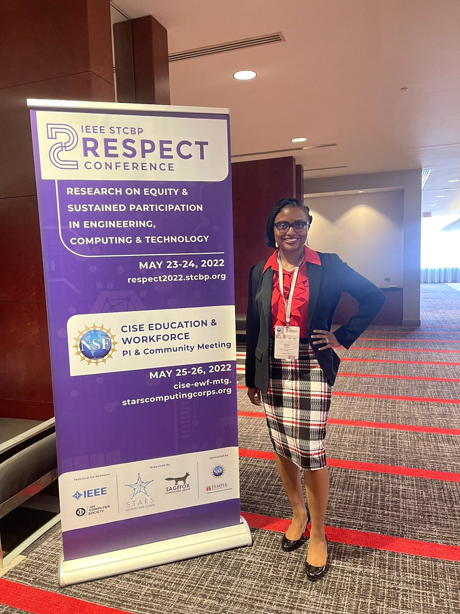 drcallie_tweets's tweet photo. Much of my career & work at the @FridayInstitute focuses on making #STEMEd more #equitable & #inclusive. Thrilled to connect with colleagues at the NSF CISE Education & Workforce PI Meeting! Thank you @RPP_Network for the opportunity😊#respect2022 #respectConference @BpcRespect https://t.co/kTKvpKVW5x