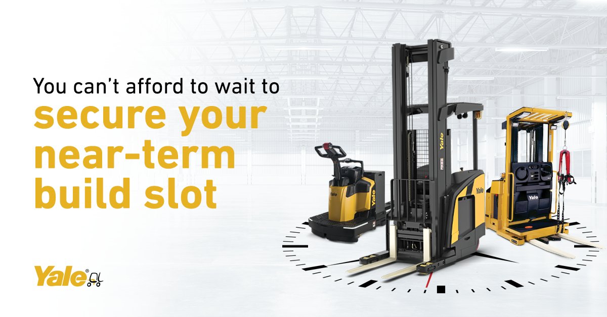 Going fast! Secure your near-term build slots on some of our top warehouse trucks and get a free extended protection plan. You can’t afford to wait: rebrand.ly/hytn5td