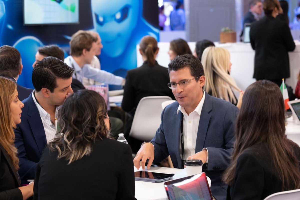 licensingexpo's tweet photo. Meetings are happening all around the expo floor! There's still time to schedule yours and build new exciting business connections, simply login to our matchaking platform and start connecting: https://t.co/djG7V7cNtD https://t.co/wuN2GogWOm