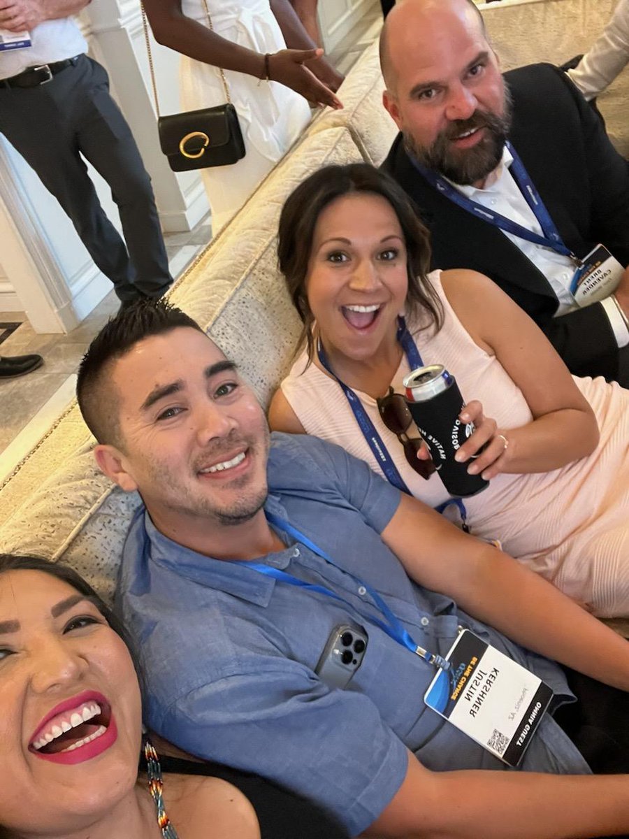 So far #ReservationEconomicSummit has been a whirl of new connections, new friends, enlightening sessions, spontaneous meetings, an incredible trade show and.... so much fun. Visit us at booth 505! #res2022 #ressummit2022 #indiancountry