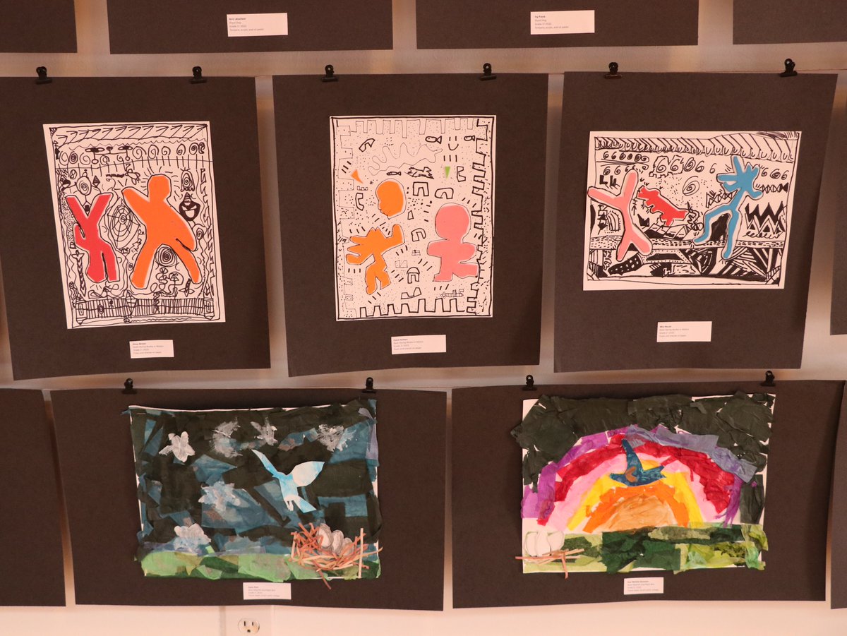 CDSSF's tweet photo. Here are some of the highlights from our first-ever Lower School Art Show, which features at least one work of art from every student between first and fourth grades: https://t.co/btNlwZy5nT