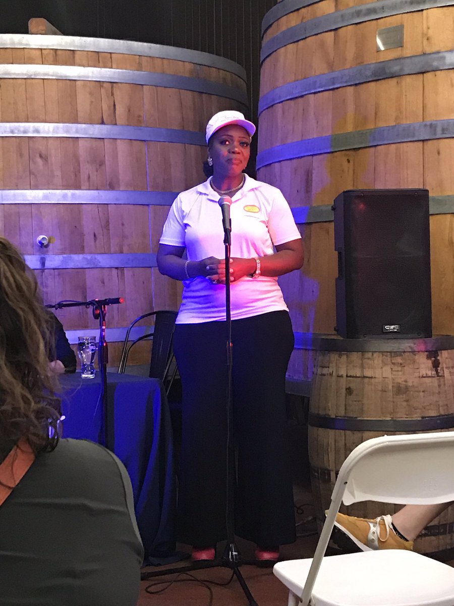 paleynadel's tweet photo. Great to catch up with @GoodieKrunch from @eforall_mvalley now making her mark and telling her story for @LTAFood at @SamAdamsBTAD! Cheers to Hamdallah! https://t.co/B497cMWtQf