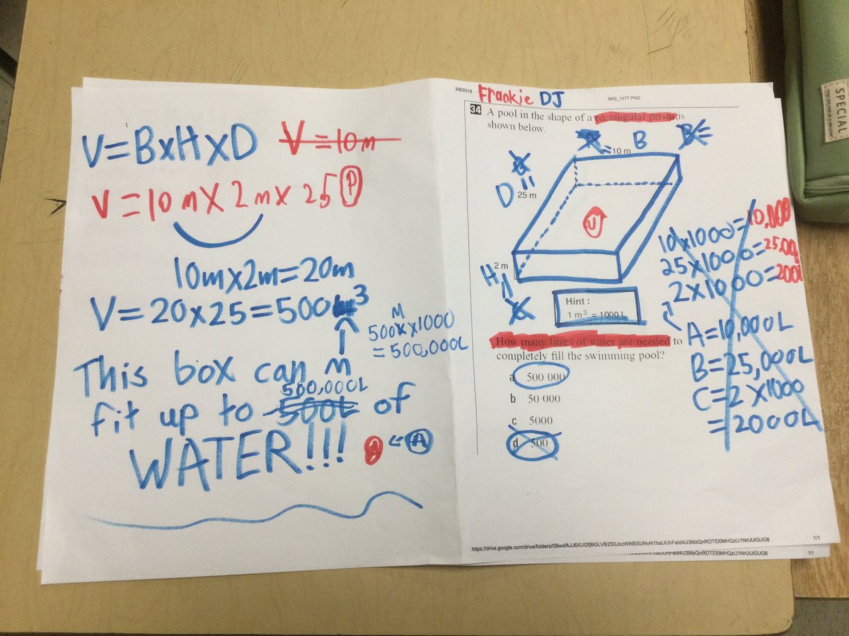 waltonsclass's tweet photo. During the partner work during action part of #3actmath @WestwoodUGDSB @ugdsb trying to figure out a plan to solve the 2 step math problem. Using #mathstrategies to make it simple &amp; how to think about math vocabulary to help share what you know on your math #onted #maths https://t.co/xiKa1lO99V