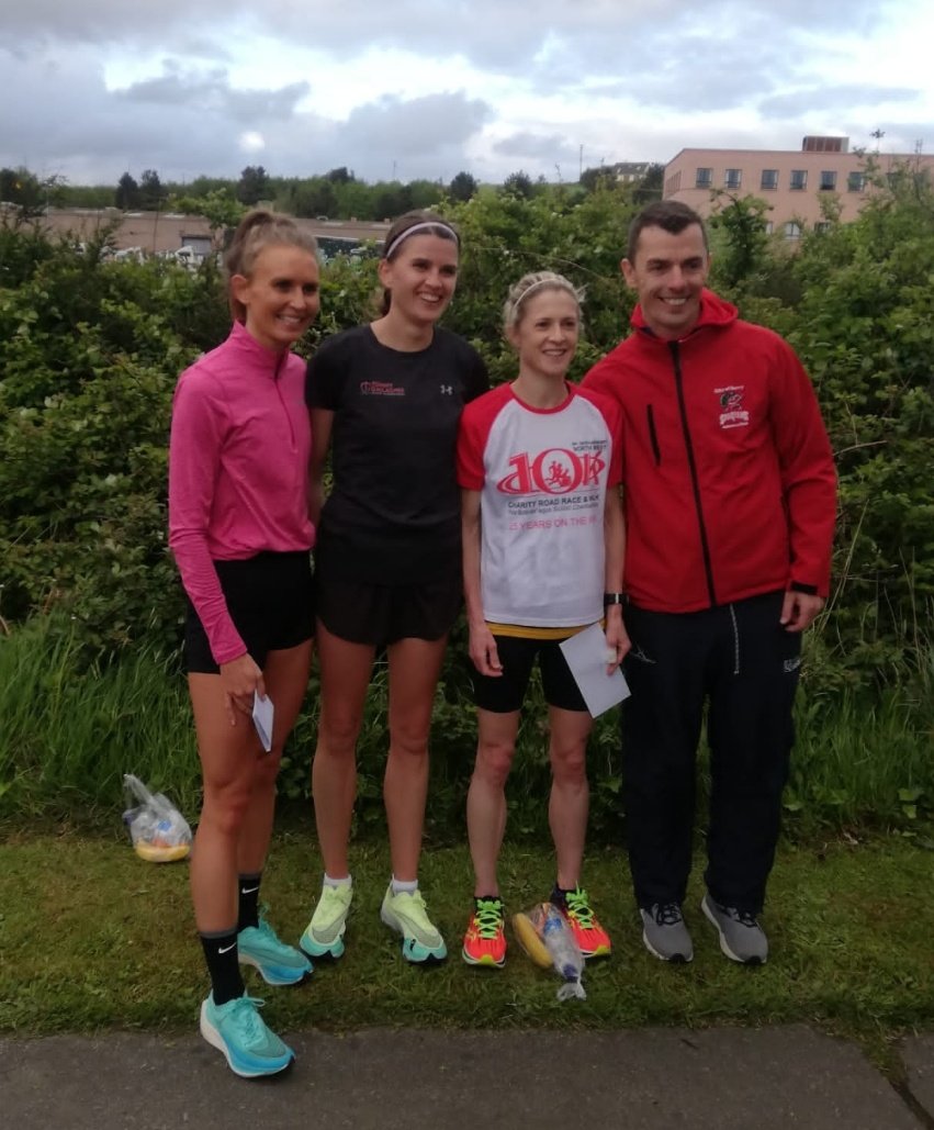 LAC took 2 of the podium places at Buncrana 5k this evening. Nakita Burke 1st  16.23 and Natasha Adams 3rd in 16.38 2nd was Jessica Craig North Down AC in 16.31.