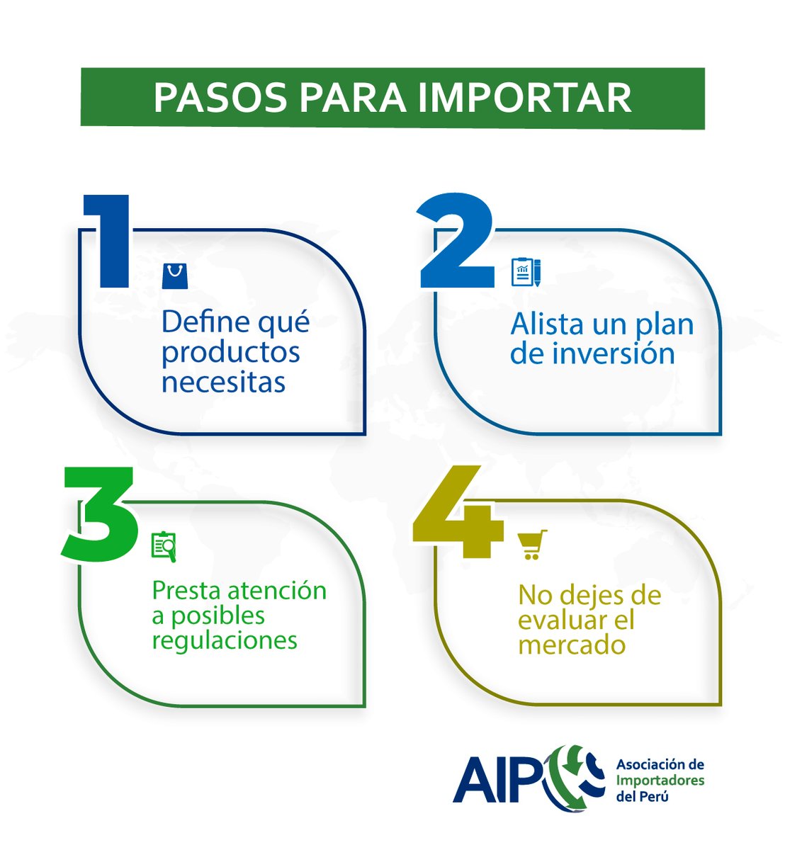 aip_peru's tweet photo. #Tips👩‍🏫
La importación como todo negocio necesitar establecer procesos y por ello es importante saber los puntos claves para tener mayor posibilidad de éxito.
#importadores #emprendedores #negocios #empresas #comercioexterior https://t.co/0AWT1hc9aK