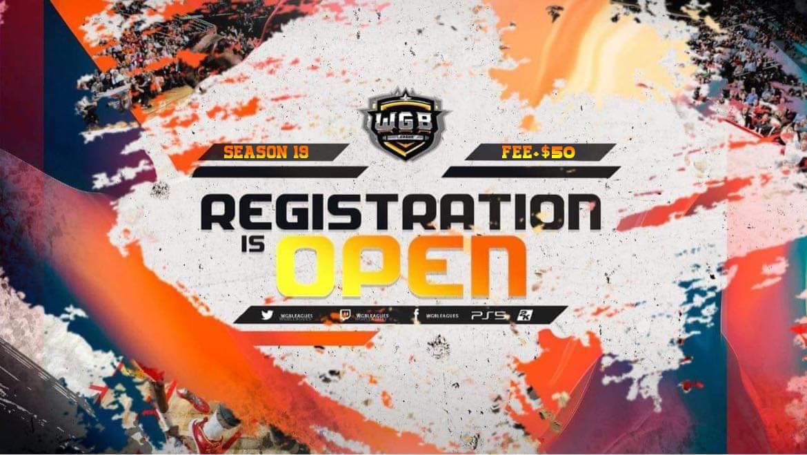 WGB Leagues (@wgbleagues) on Twitter photo ⚠️Signups still Open⚠️
WGB-SZN-19
• Registration Fee($50)📋
🚨 SZN Start FRIDAY 🚨
Registration link: wgbleagues.com/registration
@RankEm_ <a href="/youFamousEnough/">2KL</a> <a href="/2kCompGames/">Jelani Mitchell</a> <a href="/Big_Brudda_PURP/">Coach Purp</a> <a href="/WalkOnWarriors/">⚠️ Walk-On Warriors</a> <a href="/SinFiltro2k/">SinFiltro2k🇵🇷</a> ⚠️Signups still Open⚠️
WGB-SZN-19
• Registration Fee($50)📋
🚨 SZN Start FRIDAY 🚨
Registration link: wgbleagues.com/registration
@RankEm_ <a href="/youFamousEnough/">2KL</a> <a href="/2kCompGames/">Jelani Mitchell</a> <a href="/Big_Brudda_PURP/">Coach Purp</a> <a href="/WalkOnWarriors/">⚠️ Walk-On Warriors</a> <a href="/SinFiltro2k/">SinFiltro2k🇵🇷</a>