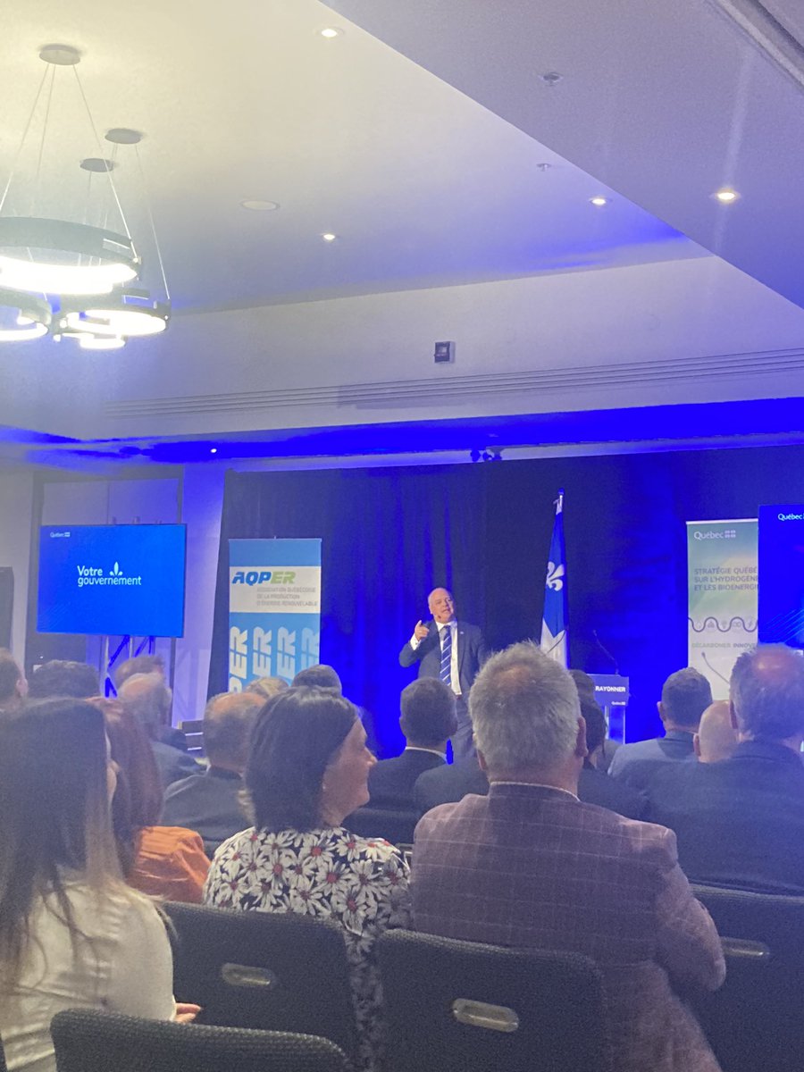 Lancement de la stratégie biocarburants &amp; hydrogène vert ~ Le ministre <a href="/JJulienCAQ/">Jonatan Julien</a> est très clair : l’hydrogène vert doit servir à décarboner le Québec!