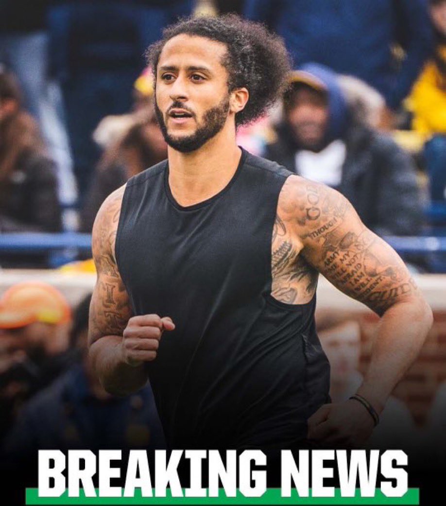 SportsCentralO's tweet photo. If Colin Kaepernick signs with the Raiders this week, we will send one person who likes tweet $1000. Must be following https://t.co/xbEI2knmrk