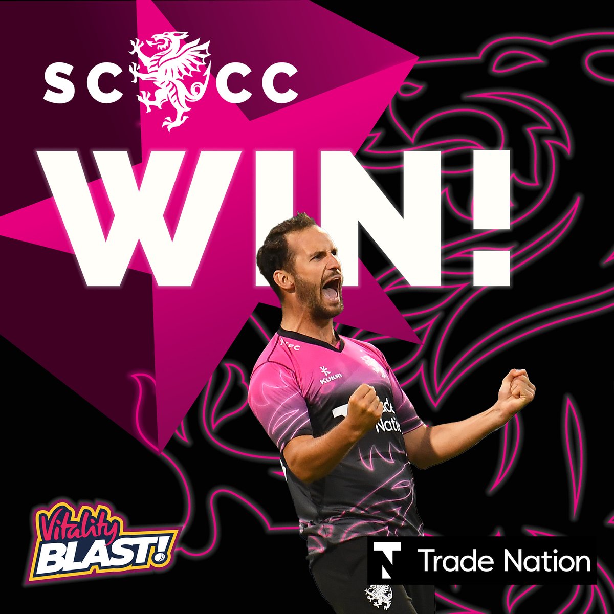 SomersetCCC's tweet photo. SOMERSET WIN BY 8 WICKETS!!!!!!!!!!!! 💥💥💥

#KENvSOM
#WeAreSomerset
@ItsTradeNation https://t.co/PmESVnpIwx