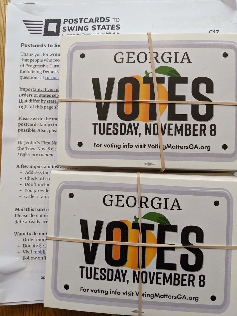 SeattleSingh's tweet photo. Just got my next batch of 200 postcards, this time to voters in GA! Can't wait to begin writing and I'm so inspired by other postcard writers who get so creative with theirs. I've written just over a 1000 till now! #postcards2WIN https://t.co/IWRNUWL00c