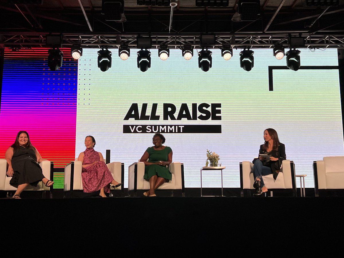 Hearing from the #GOATs lifting up others and making impact - <a href="/SLP_EDU/">Shauntel Garvey</a> <a href="/rebeccakaden/">Rebecca Kaden</a> <a href="/eurie_kim/">Eurie Kim</a> and <a href="/jennylefcourt/">Jenny Lefcourt</a> to close out this fabulous <a href="/AllRaise/">All Raise</a> summit! #AllRaiseVCSummit