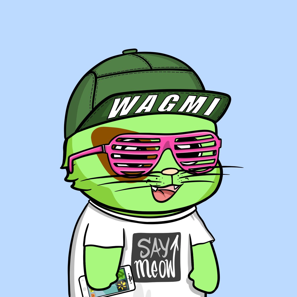 Meowlicious! 🐱 Hey #LUNAtics...

#AlgorandNFTs have the nicest communities on planet AUK!

We're giving away this @CatClubCrew NFT for all you cat-loving #TerraNFT holders out there.

🐈Like,RT,Tag3  
🐈‍⬛Follow <a href="/PoppinPuffins/">PoppinPuffins.algo</a> @CatClubCrew 
😻Tell us why you love cats