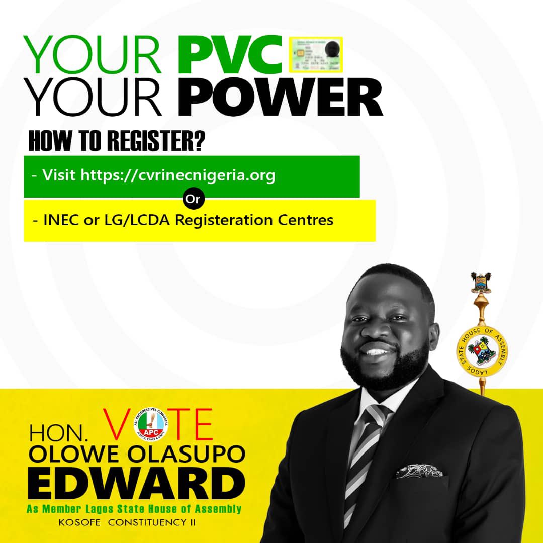 HonOloweolasupo's tweet image. Your Vote is your fundamental human right. Don’t sell it ! Don’t Hoard it. 

Every votes counts, and yours will only count if you get register for and get your PVC.   

state assembly party primary Tomorrow 

#SP2023