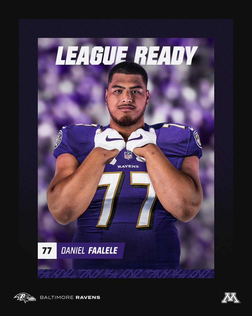 Minnesota Football (@gopherfootball) on Twitter photo #Gophers <a href="/DanielFaalele_/">Daniel Faalele🇦🇺</a> was drafted by the <a href="/Ravens/">Baltimore Ravens</a> with the 110th overall pick last month. He played in 34 games at Minnesota and led the U to a 23-11 record. He also played one memorable snap at RB and scored a BIG MAN rushing TD.
#RTB // #SkiUMah #Gophers <a href="/DanielFaalele_/">Daniel Faalele🇦🇺</a> was drafted by the <a href="/Ravens/">Baltimore Ravens</a> with the 110th overall pick last month. He played in 34 games at Minnesota and led the U to a 23-11 record. He also played one memorable snap at RB and scored a BIG MAN rushing TD.
#RTB // #SkiUMah