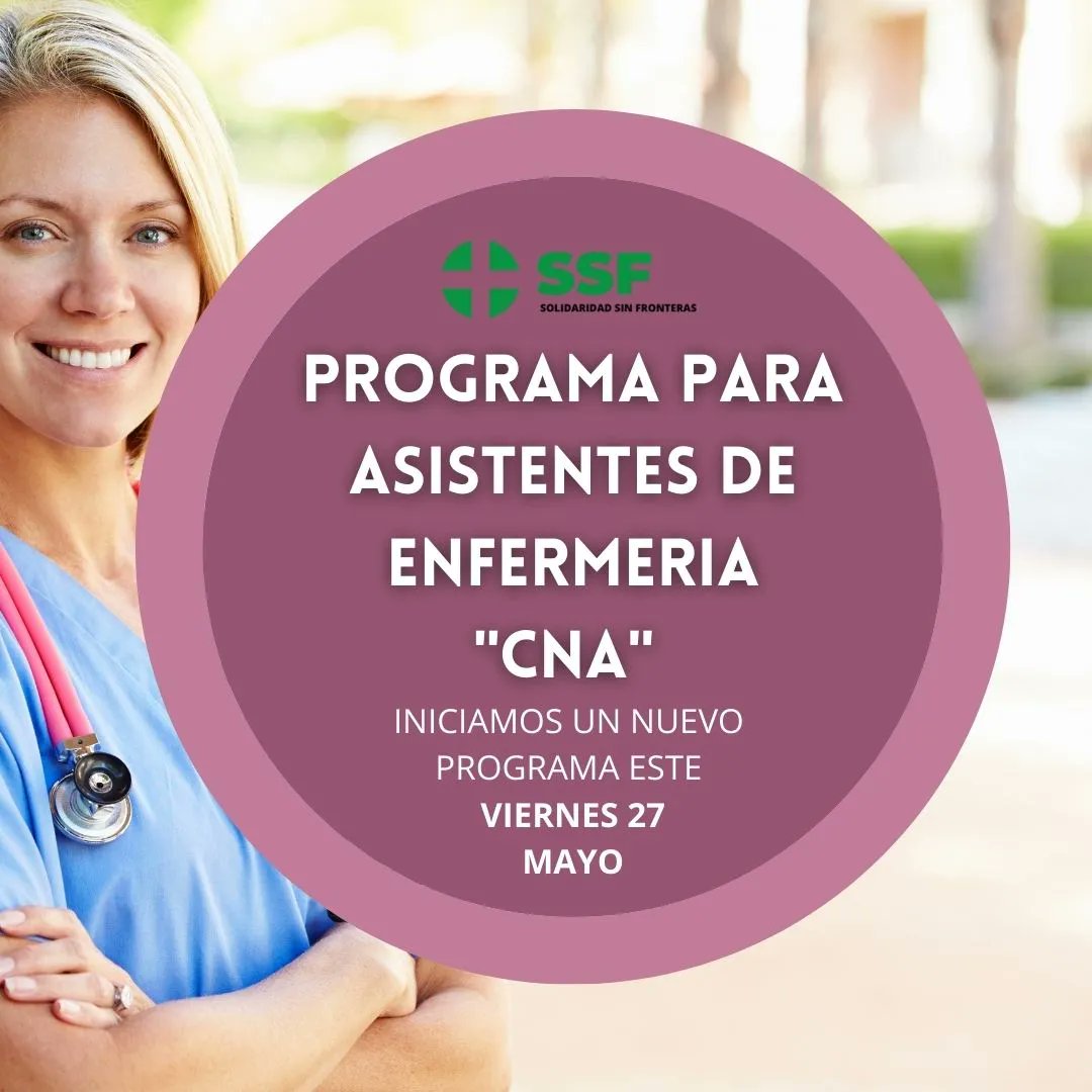 SSFHelp's tweet photo. Este Viernes 27 de Mayo, iniciaremos un nuevo entrenamiento presencial para Asistentes de Enfermería.
El programa comprende 6 Clases presenciales Viernes y Sábados donde te instruimos en la parte teórica y práctica.
Contactanos a info@ssfhelp.org para mas informacion https://t.co/KSHicOMK8O