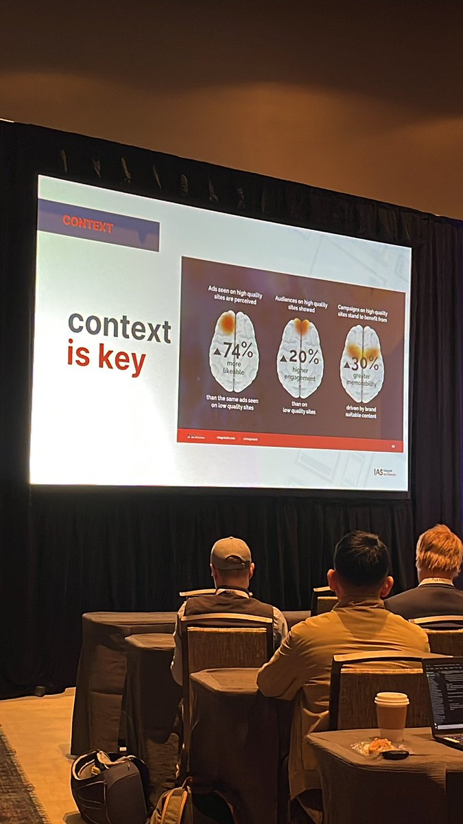 iamheleneparker's tweet photo. What is our brain on premium ads and non premium content. @tonytonymarlow from @integralads #progio #progiolv @adexchanger https://t.co/yazTaWBUle