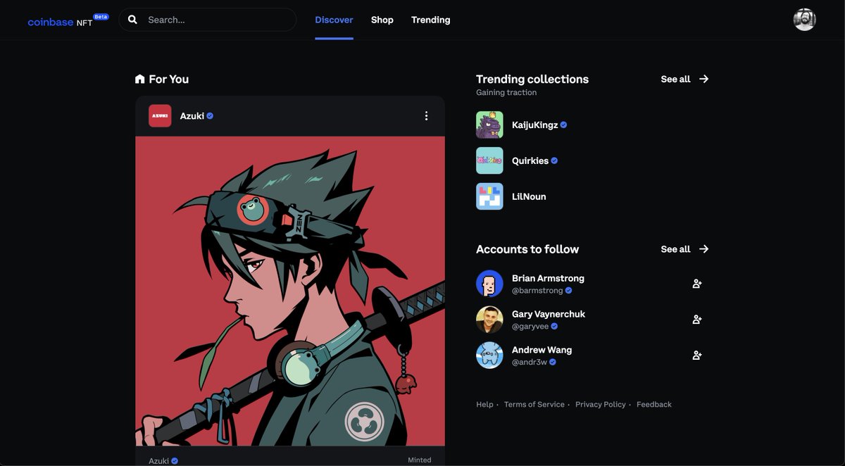 alexandermayes's tweet photo. I think ya'll asked for this enough. 

Dark mode is now available on @Coinbase_NFT. 😊 

Settings > Toggle Dark Mode https://t.co/gWMunkoA4b