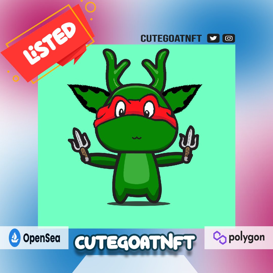 cutegoatnft's tweet photo. @Shibtodamoon Cute Goat 
Available at Opensea 🛥️
Price 0.004 ETH 💎
🐐Link in bio🐐

#nftart #nftartwork #nfts #nftartist #nftcollection #NFTCommunity #NFTdrop #nftcollector #NFTcollectibles #nft #opensea #cutegoatnft #nft #nftart #nfts #nftcollector  #NFTartist 
https://t.co/vrCTTOFEN6 https://t.co/RbzWzaxptS