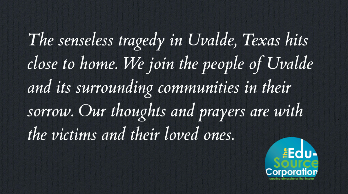 EduSourceCorp's tweet photo. The senseless tragedy in Uvalde, Texas hits close to home. We join the people of Uvalde CISD and its surrounding communities in their sorrow. Our thoughts and prayers are with the victims and their loved ones. @Uvalde_CISD @CityofUvaldeTex https://t.co/hFRyZL0zLO