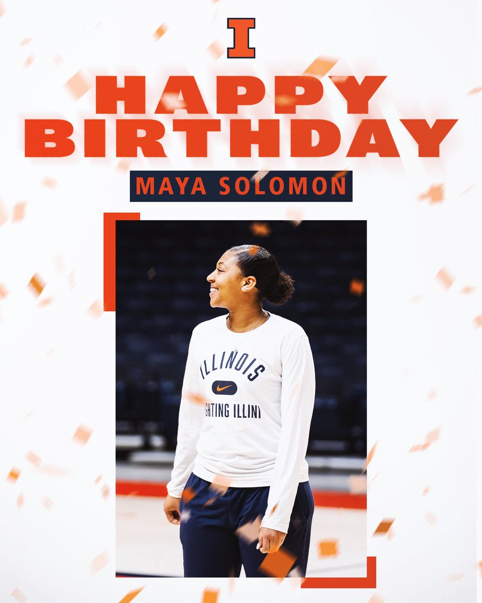 IlliniWBB's tweet photo. Happy birthday @MayaSolomon3, our Director of Basketball Operations 🔶🔷 

#Illini https://t.co/EorGFqAQ8y