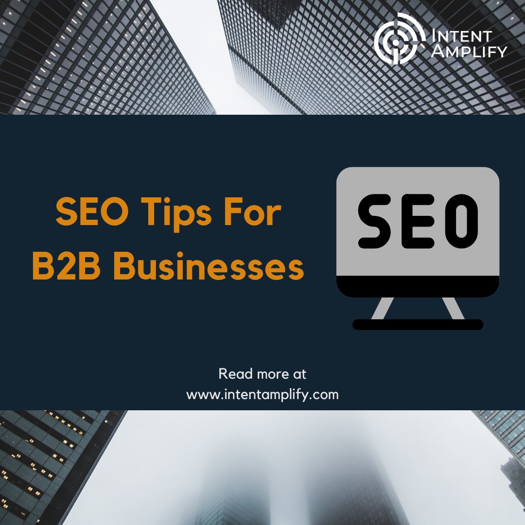 IntentAmplify's tweet photo. SEO Tips For B2B Businesses

Read More: https://t.co/1oWcmeKtJV

#intentamplify #seo #b2b #b2bmarketing #b2bsales #socialmediamarketing #b2bleadgeneration #marketing https://t.co/9dcYZM49NX