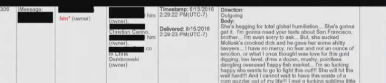 ThatUmbrella's tweet photo. The messages that Amber Heard's team read to johnny Depp and he denied ARE NOT HIS. 

Here, for example, is a message that is his. It is OUTGOING. 

The others are INCOMING. https://t.co/f2Nsj2v7O8