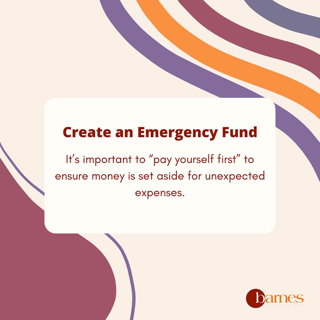 BarnesFinancial's tweet photo. It's important to have money saved for emergency expenses that may be unforeseen. Three to six months worth of living expenses is the ideal safety net, but remember everyone starts somewhere. 

#taxes #financialconcierge #taxseason #taxtips #savings #savingsplan https://t.co/S5nMizwBxN