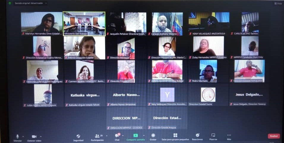 torrealbaf's tweet photo. Reunión junto a las Viceministras, Viceministros y Directores Estadales del @MinTrabajoVE, estableciendo los lineamientos generales que serán parte de la agenda de trabajo para avanzar hacia un futuro de grandeza tal como lo instruyó el Pdte. @NicolasMaduro.

#EstaEsLaNotaDeAhora https://t.co/qW43whUEgs