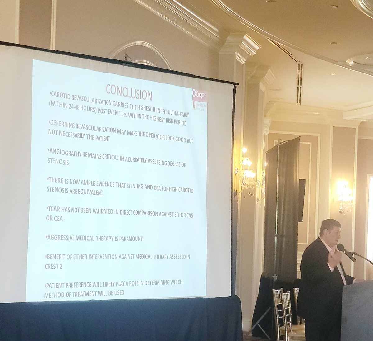 Cooper Neurology Residency (@cooperneurores) on Twitter photo Our chair and fearless leader <a href="/TudorGJovin/">Tudor G. Jovin, MD</a> concluding the day of the #stroke symposium by debating stenting versus endarterectomy for carotid disease.
Thank you to all the speakers and guests for making this program such a success! Our chair and fearless leader <a href="/TudorGJovin/">Tudor G. Jovin, MD</a> concluding the day of the #stroke symposium by debating stenting versus endarterectomy for carotid disease.
Thank you to all the speakers and guests for making this program such a success!