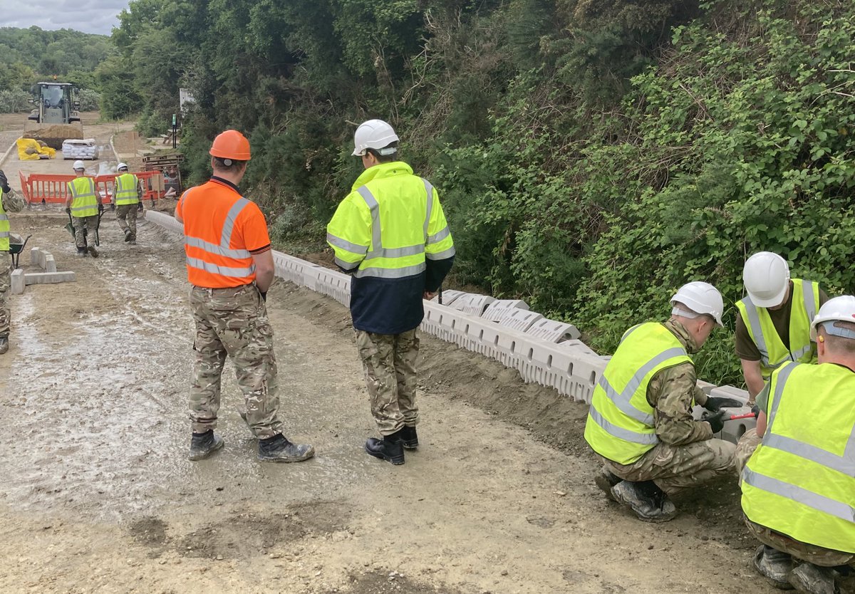Learning to build roads.  Designed and constructed by <a href="/Proud_Sappers/">Corps of Royal Engineers</a>