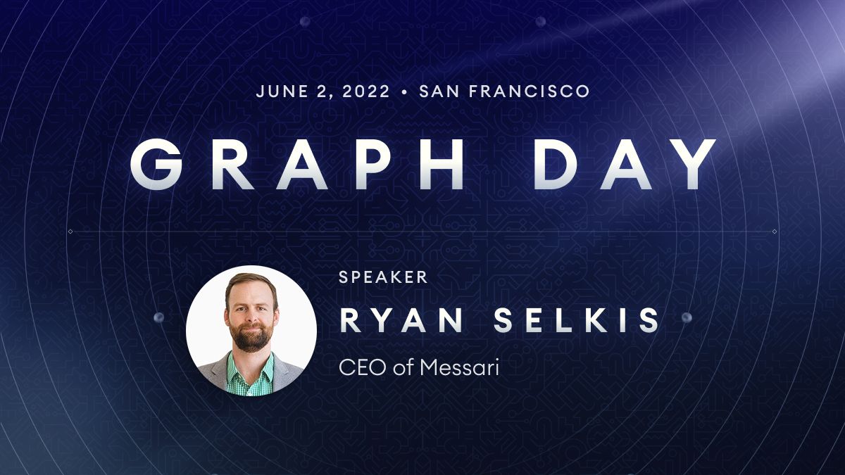 MessariCrypto's tweet photo. Our very own @twobitidiot will be speaking at #GraphDay2022 to highlight the importance of data in web3 protocols.

Join him on June 2nd, 2022 in San Francisco!

Get your tickets here: https://t.co/IT3lTyL8rn https://t.co/J2PA6qgncF
