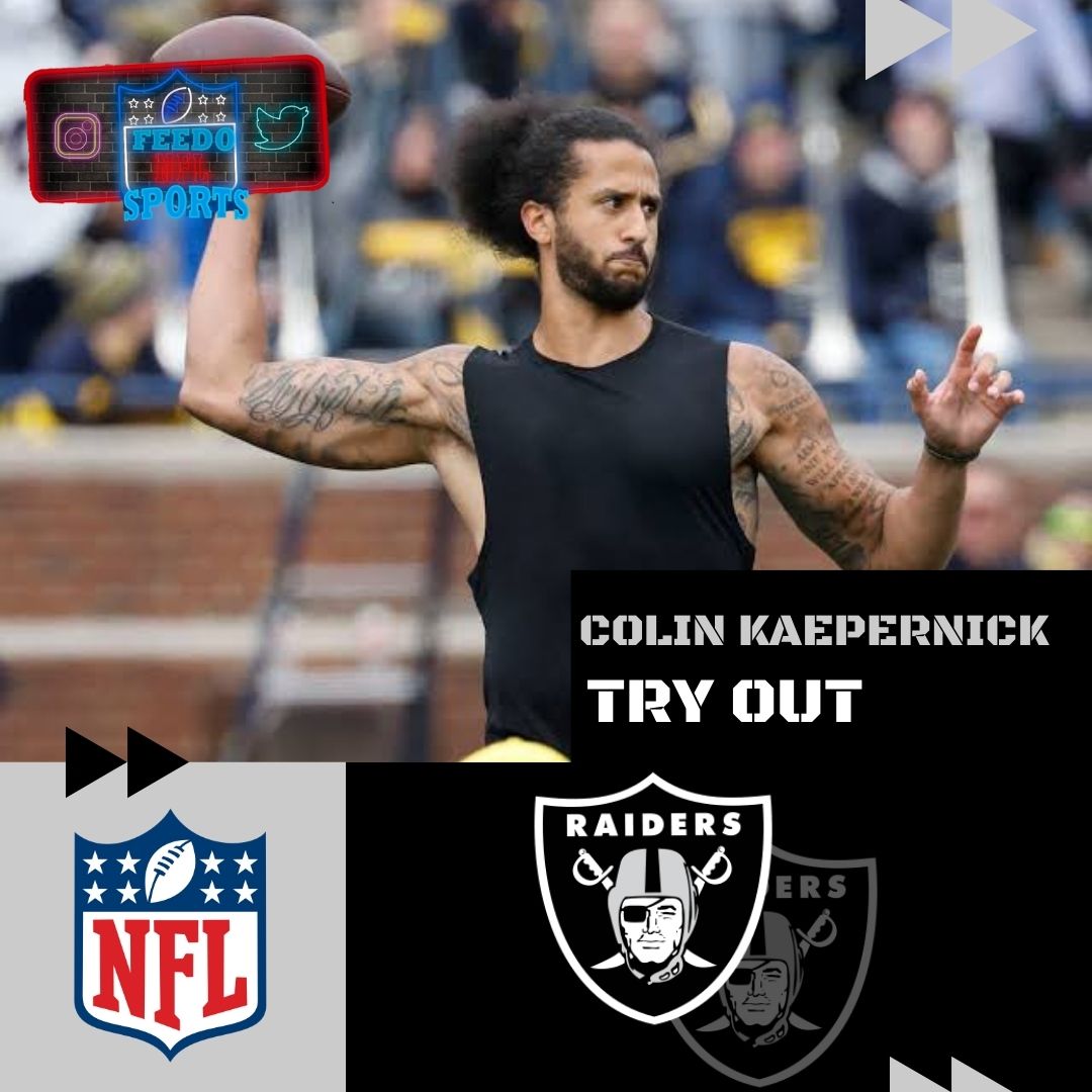 F11Deportes's tweet photo. ¿REGRESA KAEPERNICK?
El QB Colin Kapernick tendrá un entrenamiento con los #Raiders
¿Será que por fin podrá regresar a jugar?
#NFL #NFLOffseson #NFLNews #FeedoNews https://t.co/KFWjlNnWw1