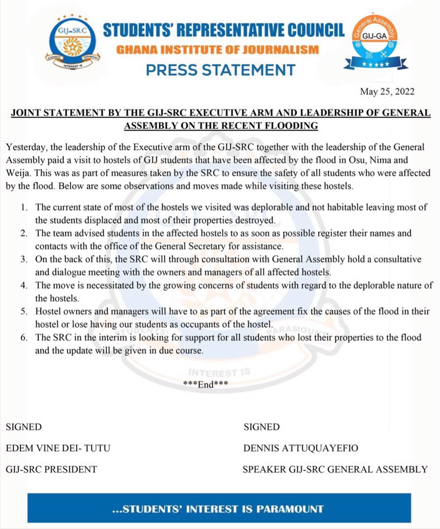 GIJ_General_A's tweet photo. Together we stand for the students of the Ghana Institute of Journalism https://t.co/3sdy5NQzwr