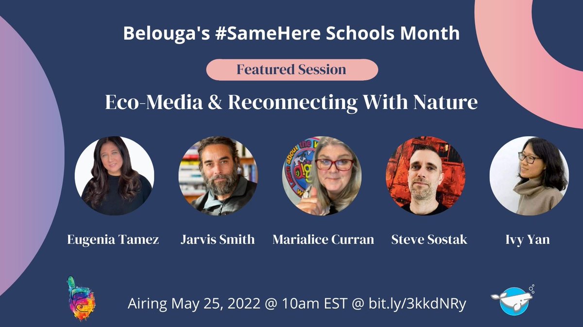 Belouga (@belouga_) on Twitter photo Streaming now for #SameHere month: Eco-Media & Reconnecting With Nature🍃
Join this global expert panel <a href="/etamez/">Emiliano Tamez</a> <a href="/mygreenpod/">MyGreenPod.com</a> @mbfxc <a href="/inspirecitizen1/">Steve Sostak</a> <a href="/Ivy_TwoBirdsEdu/">Ivy Yan</a> as they discuss ways to unplug, reconnect, and learn with nature.
belouga.org/r/3cobR Streaming now for #SameHere month: Eco-Media & Reconnecting With Nature🍃
Join this global expert panel <a href="/etamez/">Emiliano Tamez</a> <a href="/mygreenpod/">MyGreenPod.com</a> @mbfxc <a href="/inspirecitizen1/">Steve Sostak</a> <a href="/Ivy_TwoBirdsEdu/">Ivy Yan</a> as they discuss ways to unplug, reconnect, and learn with nature.
belouga.org/r/3cobR