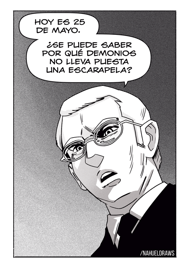 NahuelDraws's tweet photo. Hoy es 25 de Mayo. ¿Se puede saber por qué demonios no lleva puesta una escarapela?

#Santos #lossimuladores #FedericoDElia #simuladores #25deMayo @fededelia1 https://t.co/34ctUxKKZK