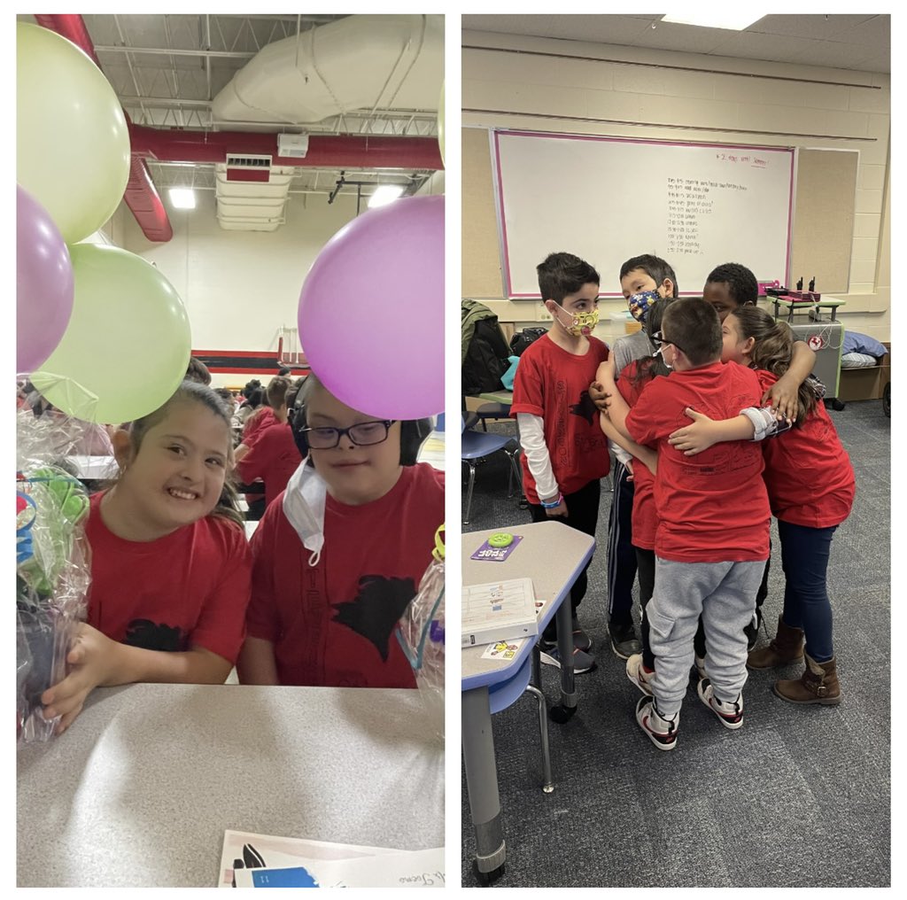 teach_withMrsV's tweet photo. How are my little ones already big enough to head off to junior high?! Ended the year celebrating our amazing 6th graders (and select 5th graders) as they journey onto their next adventure…junior high. You’re all going to do amazing! I miss you all already! #Room109Rocks ❤️ https://t.co/Fr372dbNHQ