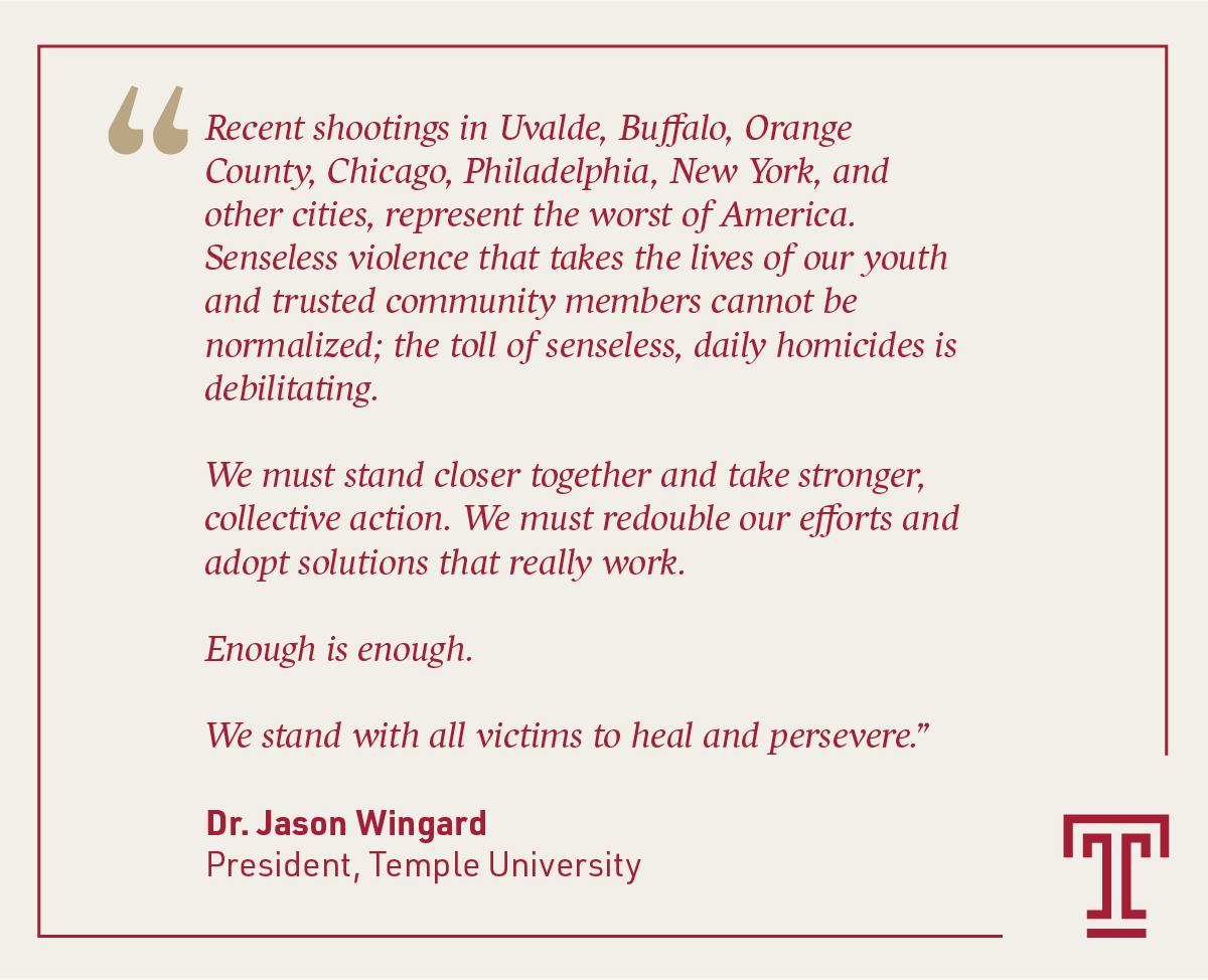 Temple University tweet media