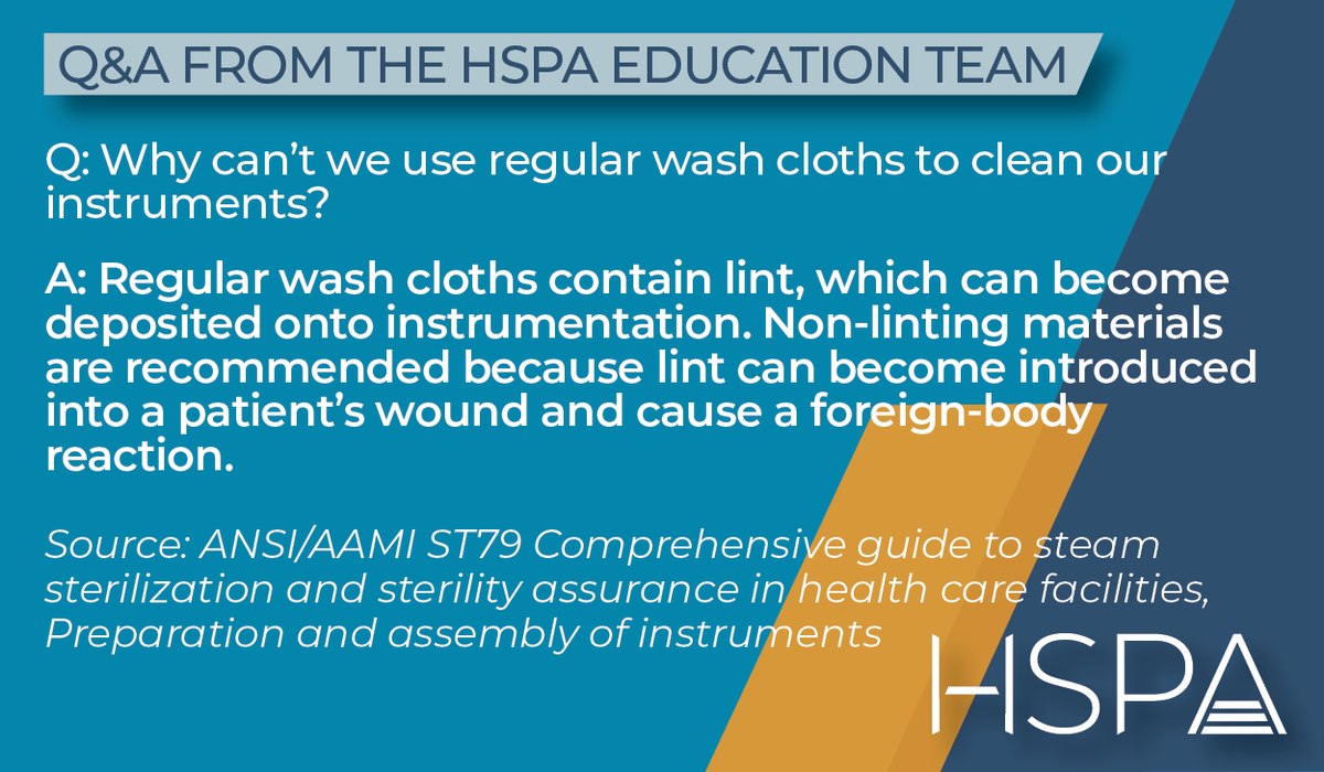 myHSPA's tweet photo. #HSPA #sterileprocessing #sterileprocessingprofessionals #SPD #infectioncontrol https://t.co/DfWqjQf0ej