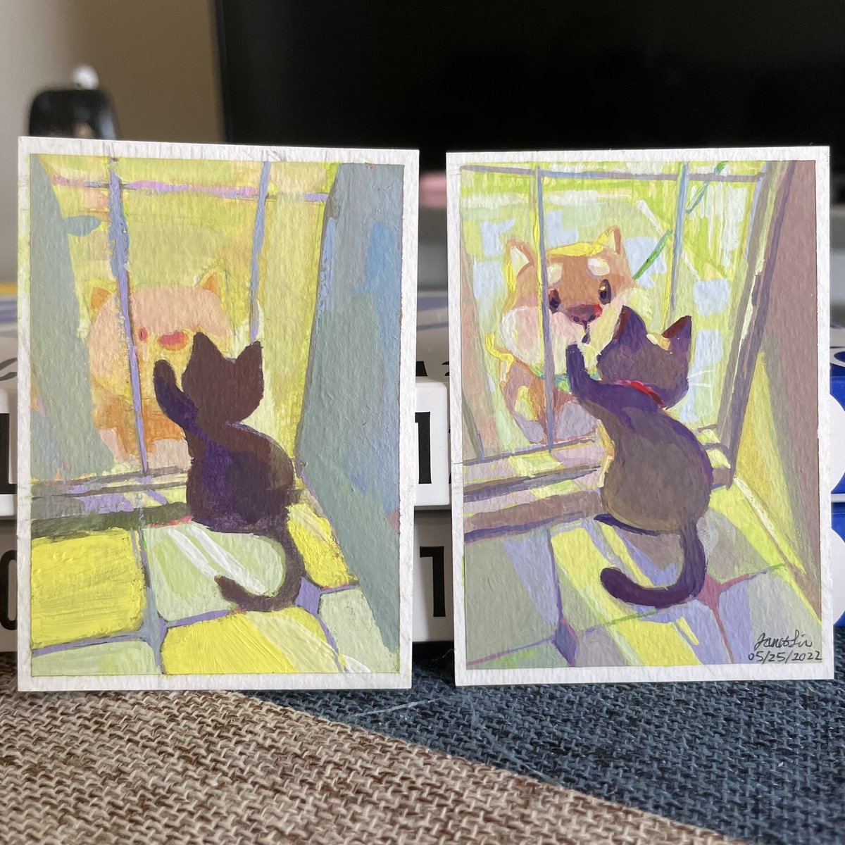 “Hurlbut St - Memories of Mushu” |2.5” x 3.5” | poster color
