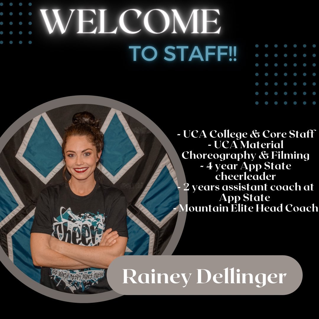 CA_CharlotteNC's tweet photo. Everyone please give a warm welcome to @raineydellinger who will be joining our Allstar staff this season! 🥳 She’s a former RoyalCat who has made her way back home to the Clawstle! We are so excited for #PrimeNine! 💙 https://t.co/nQF82wpvLV